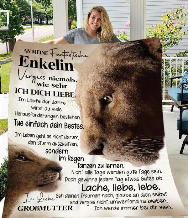 Divesart - Decke von Großmutter zu Enkelin - "Ich bin immer bei dir"